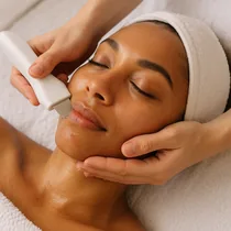 Ultrasonic facial treatment icon